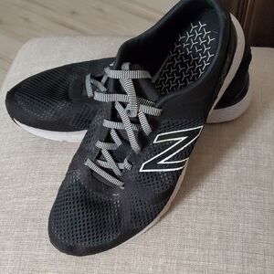 New Balance Womens Black and White Sneakers